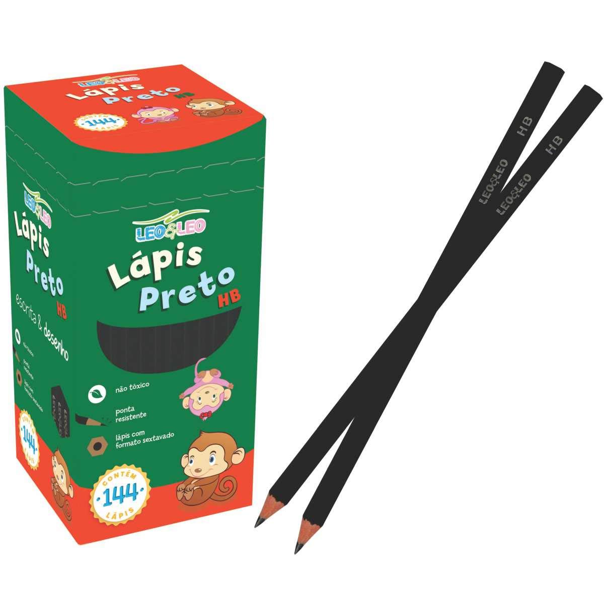 Lápis Grafite Hb Preto LeoeLeo